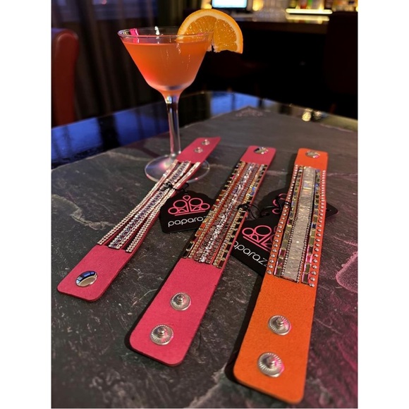 Paparazzi Vibrant Pink and Orange Snap Bracelets - Picture 1 of 2